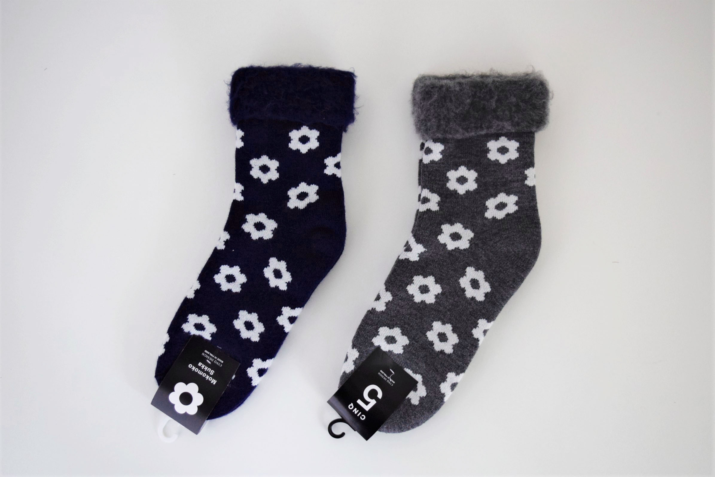 もこもこソックス　花柄