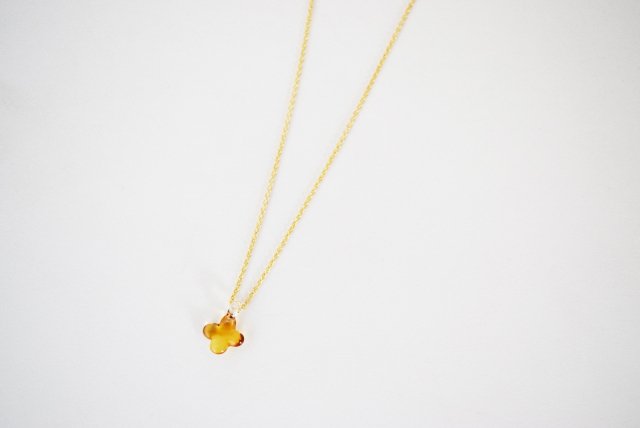 イイダ傘店 ネックレス キンモクセイ (アンバー)