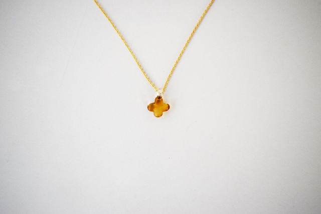 イイダ傘店 ネックレス キンモクセイ (アンバー)