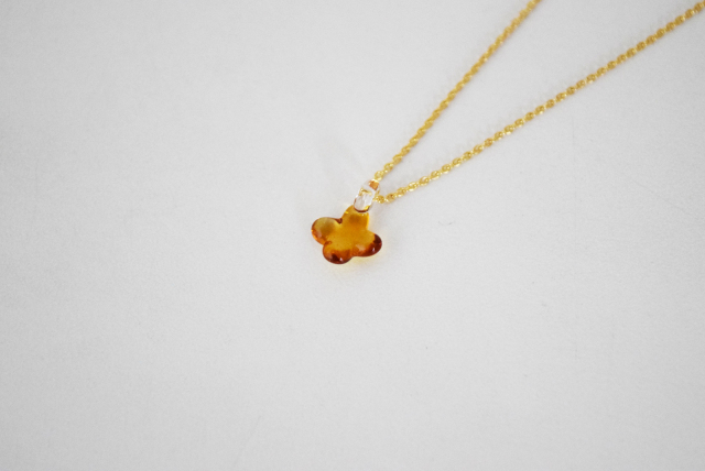 イイダ傘店 ネックレス キンモクセイ (アンバー)