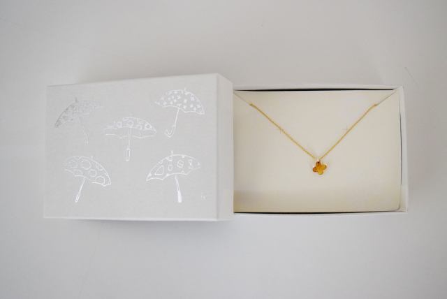 イイダ傘店 ネックレス キンモクセイ (アンバー)