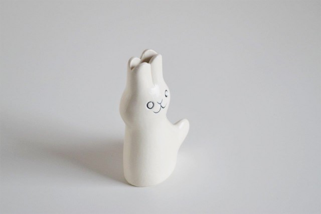 うさぎの花器[dieci（ディエチ）]En Liten Van(Rabbit)鹿児島睦-ならの実