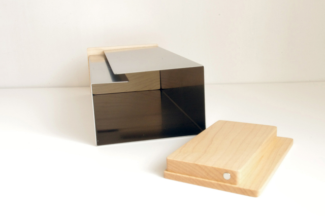 ヤマサキデザインワークス　ティッシュボックス　拭き漆　朱 ヤマサキデザインワークス ティッシュボックス 拭き漆 朱