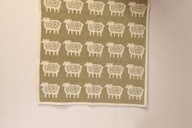 クリッパン[KLIPPAN] ライトコットンブランケット ヒツジ ハーフ