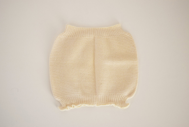 鹿の子編みの腹巻き