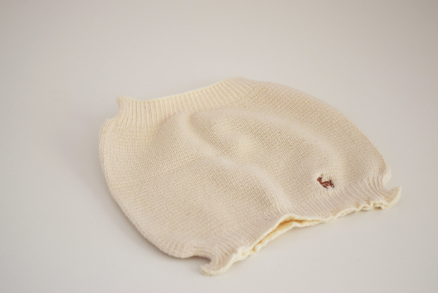 鹿の子編みの腹巻き