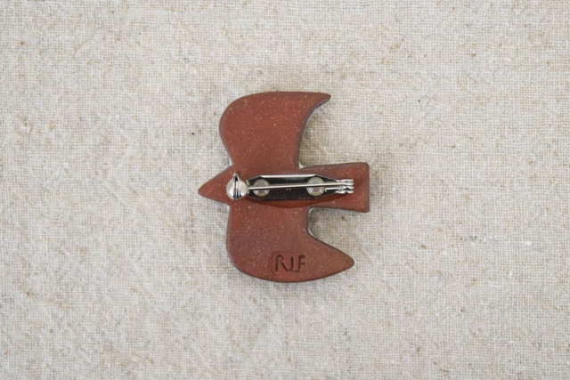 BIRD TILE BROOCH