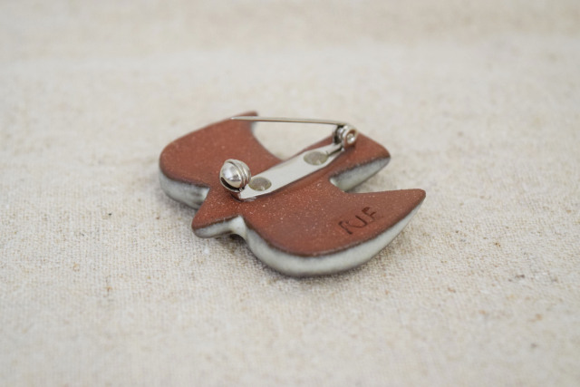 BIRD TILE BROOCH