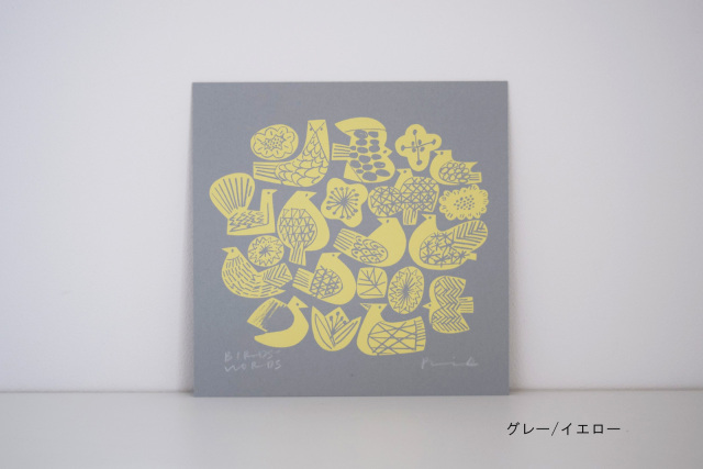 SILK SCREEN/BIRDS&FLOWERS