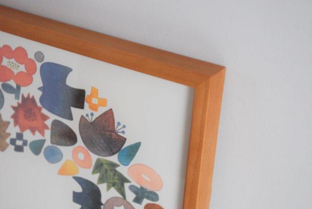 バーズワーズ[BIRDS'WORDS]POSTER WREATH 額装タイプ-ならの実