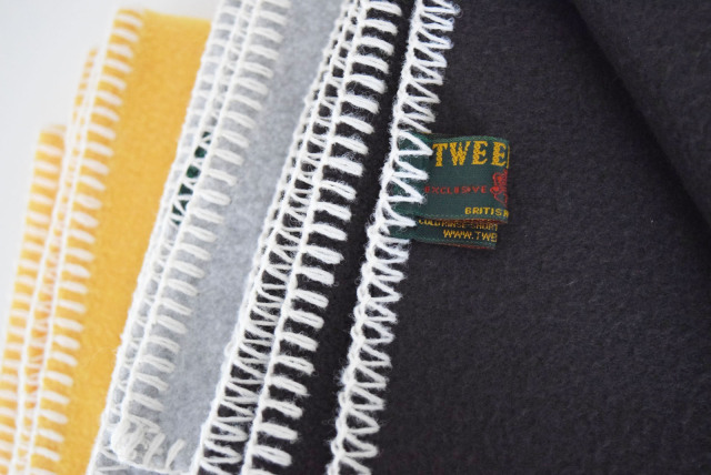 CINQ]ツイードミルフリースミニブランケット-ならの実