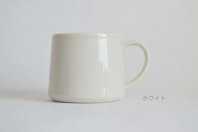マグカップ２　SLIM　ホワイト文字入り