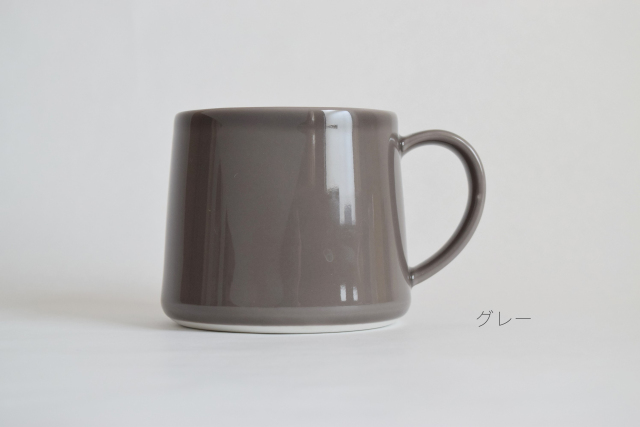 マグカップ２　SLIM　グレー文字入り