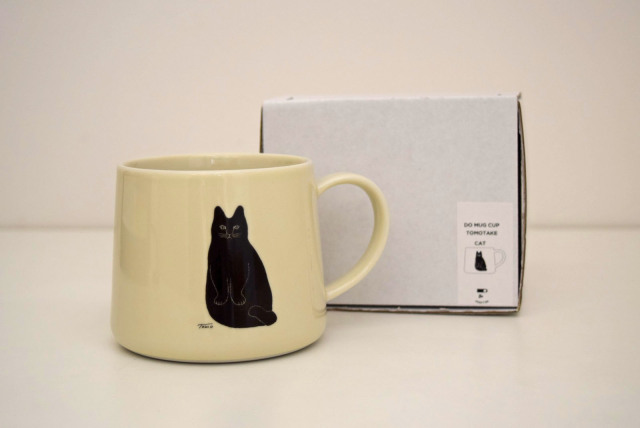 tomotake トモタケ泥染め刺繍 猫 木製 フレーム トモタケ 凸版印刷