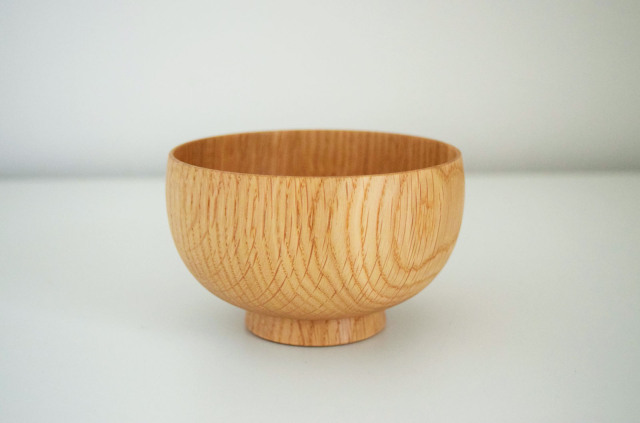 白鷺木工]しらさぎ椀M/ナチュラル 楢-ならの実