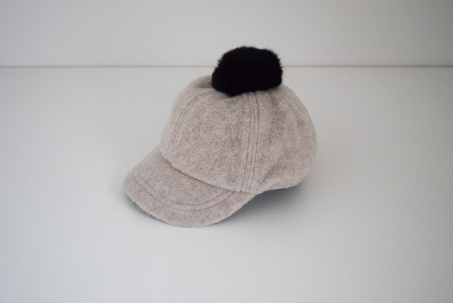 FLEECE POMPOM CAP S