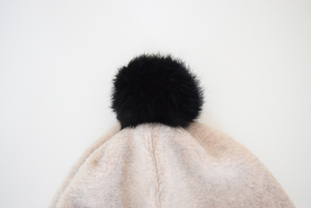 FLEECE POMPOM BONNET M