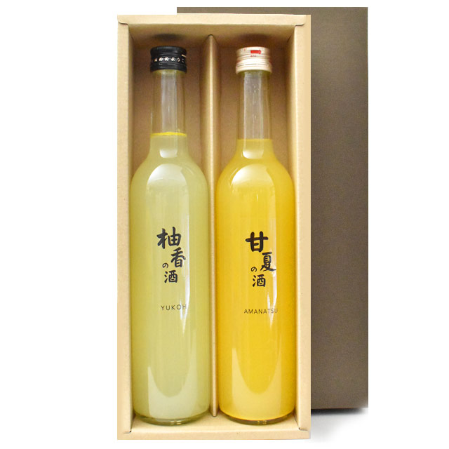 鳴門鯛の果実酒 2本ギフトセット［甘夏＆ゆこう］