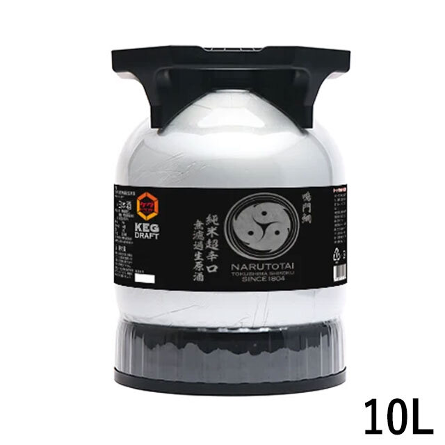 NARUTOTAI KEGDRAFT 鳴門鯛 純米超辛口 巴 無濾過生原酒10L