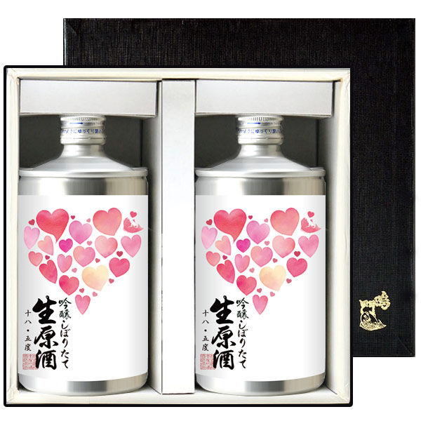ギフト 鳴門鯛 生缶 ハートラベル2本組＜ネットショップ限定