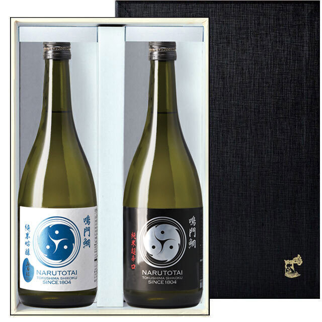 ギフト 鳴門鯛 巴 純米吟醸＆超辛口 飲みくらべセット2本組