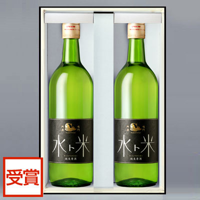 ギフト ナルトタイ 純米原酒 水ト米 720ml 2本組