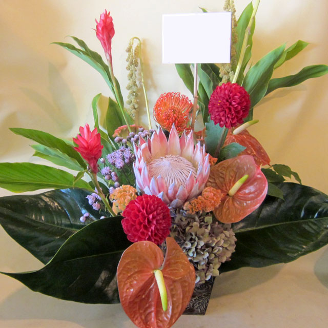 楽屋花　公演祝い花　アレンジメント　芸能人へ贈る花　二子玉川の花屋