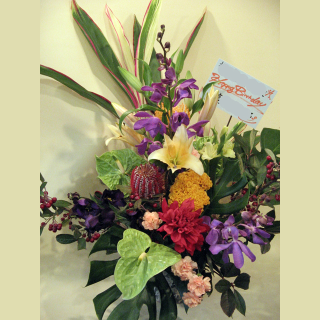 【アレンジメント】バンクシアとユリ