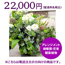 二子玉川花屋　ネイティブフラワーイーダ 電話注文のお花22000円