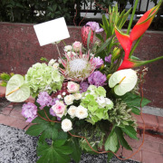 移転祝い　花　アレンジメント　二子玉川の花屋