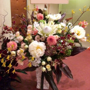 楽屋花　公演祝い　花　アレンジメント　二子玉川の花屋