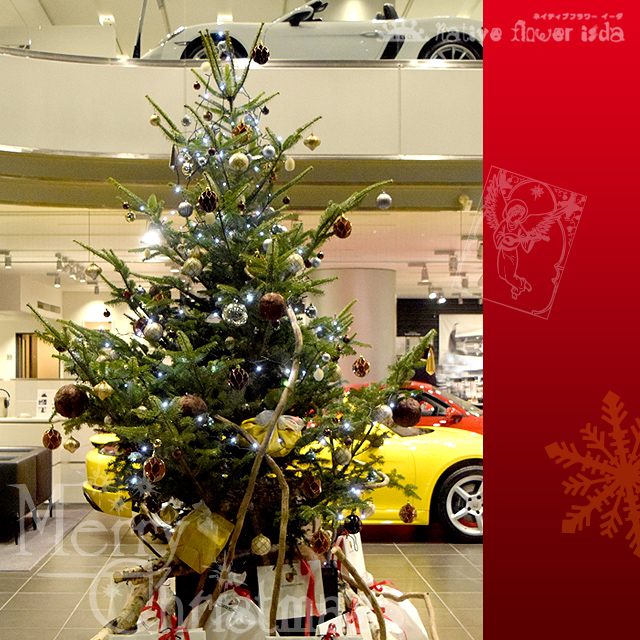 クリスマスツリー　オリジナルデザイン　二子玉川の花屋ネイティブフラワーイーダ