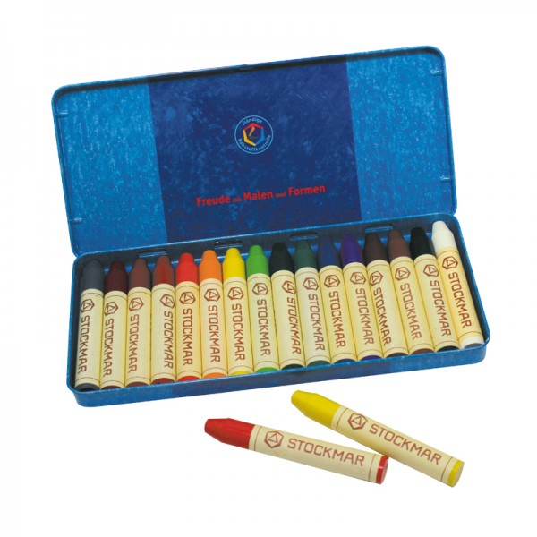 STOCKMAR みつろうスティッククレヨン 16色缶