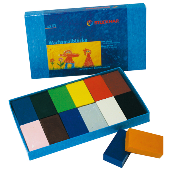 STOCKMAR みつろうブロッククレヨン 12色紙箱