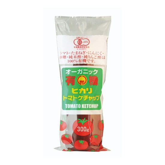 ヒカリ 有機トマトケチャップ・チューブ 300g