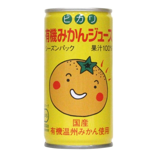 ヒカリ 有機みかんジュース 190g