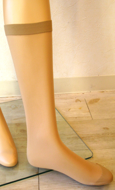 シルク ショートストッキング　シナモン