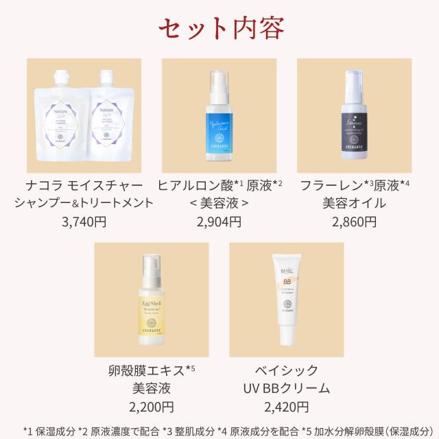 福袋2026 スキンケア+ヘアケアセット 自然化粧品研究所