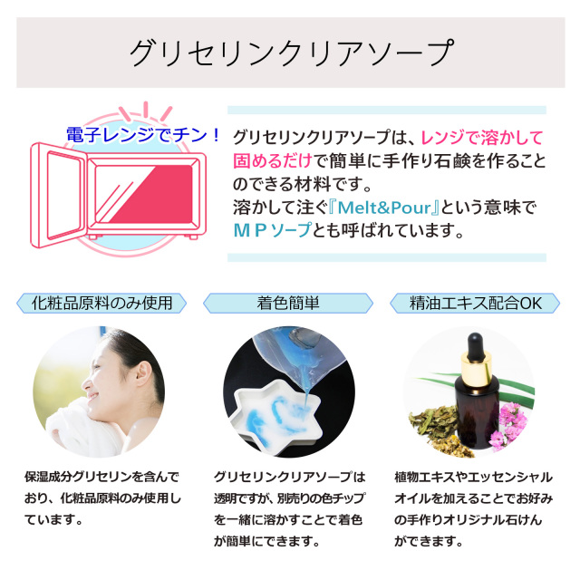 グリセリンクリアソープ色チップ