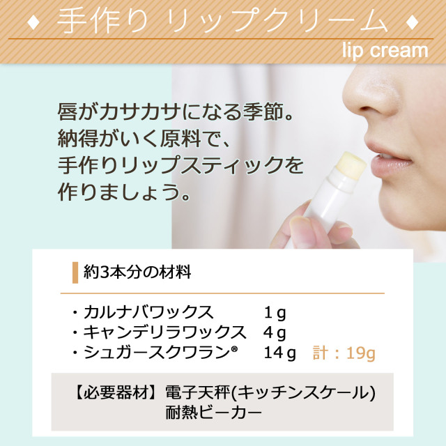簡単手作り リップクリームキット