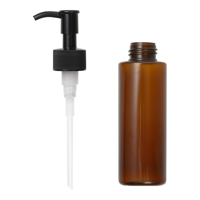 PETボトル ポンプ （茶） 100mL