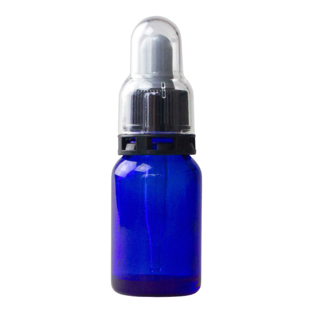 スポイト・セキュリティ付き 細口青ガラス瓶 10mL