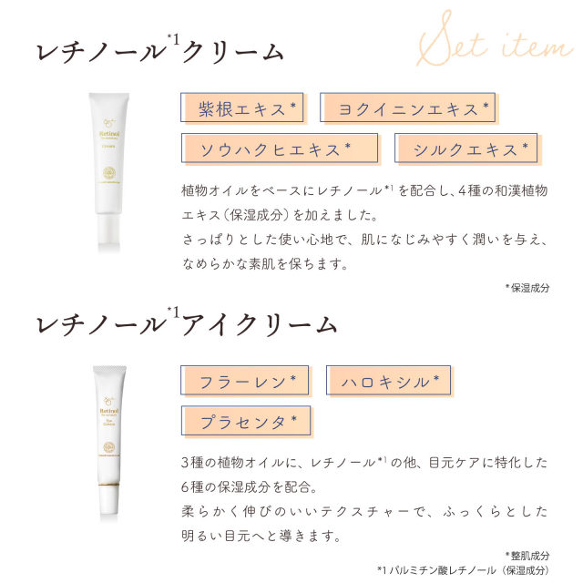 クリスマス レチノール化粧品セット