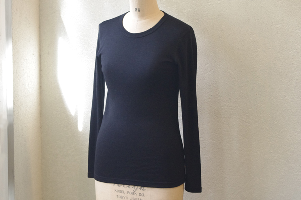 Joha150_シルクウール長袖_ブラック