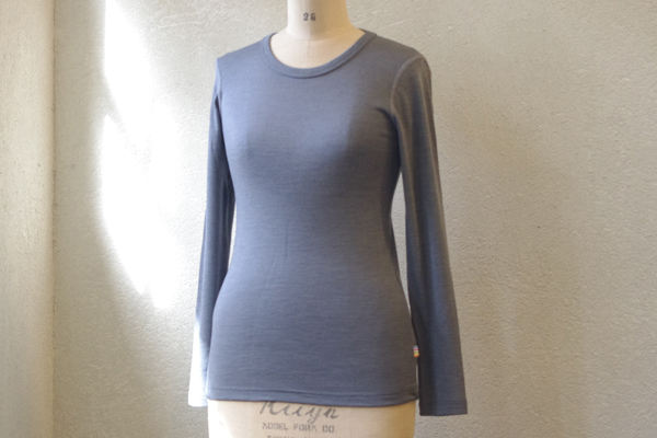 Joha150_シルクウール長袖_グレー