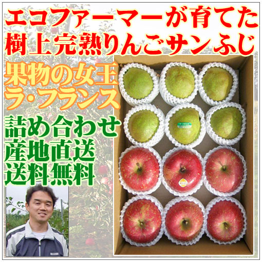 減農薬ラ・フランス りんご産地直送詰め合わせセット