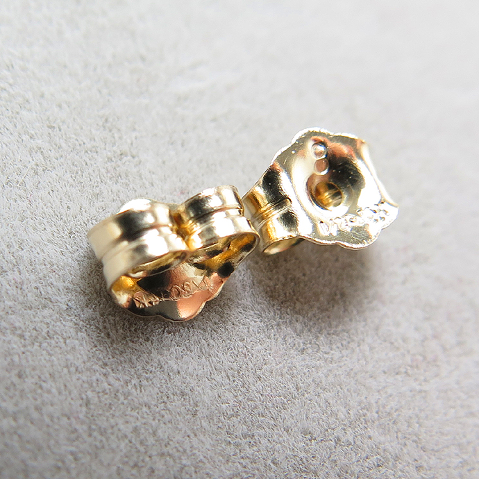 14kgfピアスキャッチ（4.7mm×5.4mm）「ゴールドフィルド」（30個）