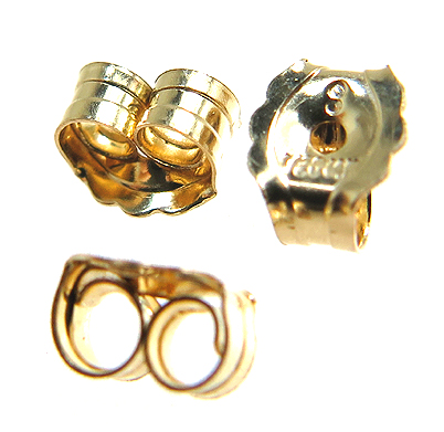 14kgfピアスキャッチ（4.6mm×3.8mm）「ゴールドフィルド」（10個）