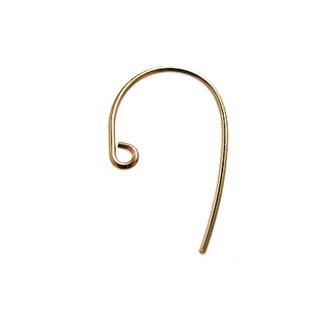 フィッシュフックピアス「14kgf（ゴールドフィルド）」【B】（10ペア/20個）