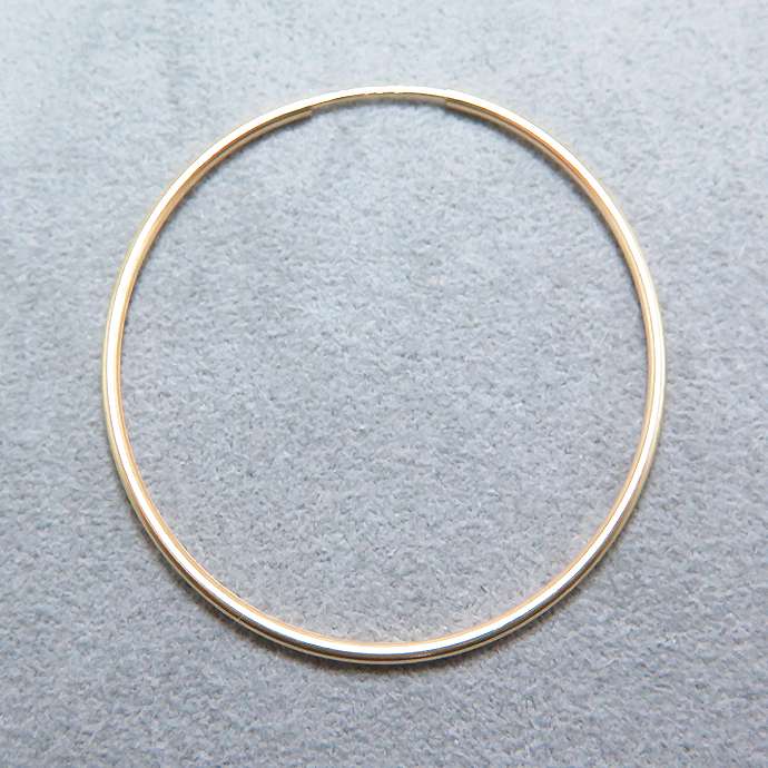 フープピアス（チューブ/1.25mm）35mm「14kgf（ゴールドフィルド）」（1個）
